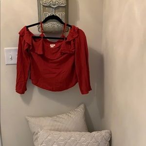 Crop top muster orange